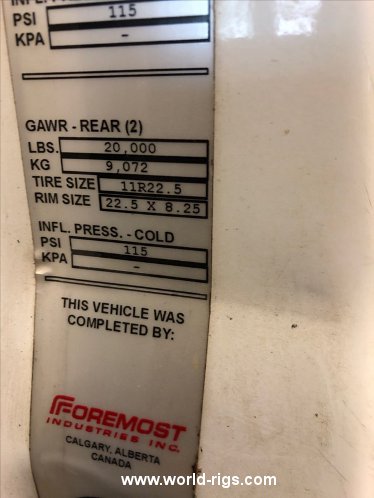 2001 Built Foremost Barber Drilling Rig